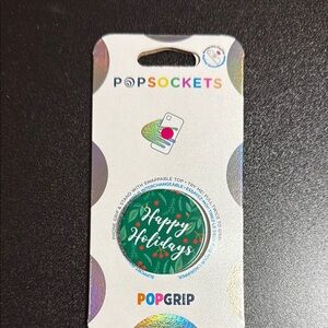 PopSocket Happy Holidays PopGrip - Green and Red
